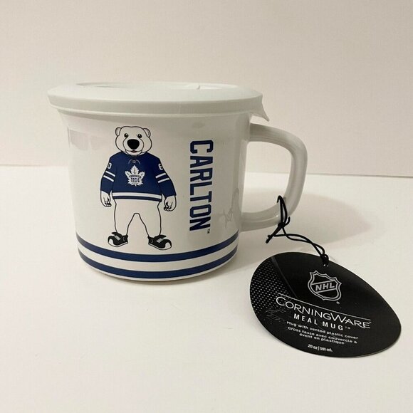 NHL Toronto Maple Leafs Carlton Corning Ware 20 oz Meal Soup Mug - Picture 1 of 16